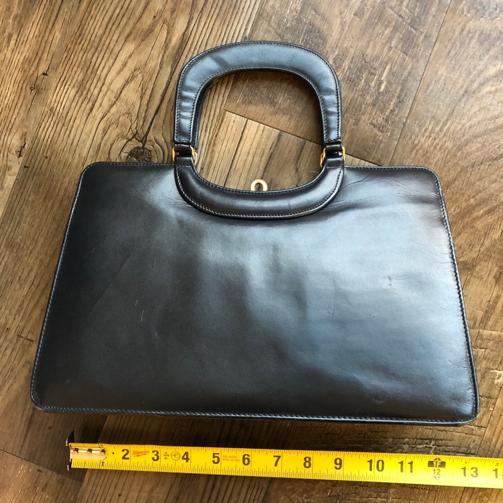 Vintage blue leather bag
